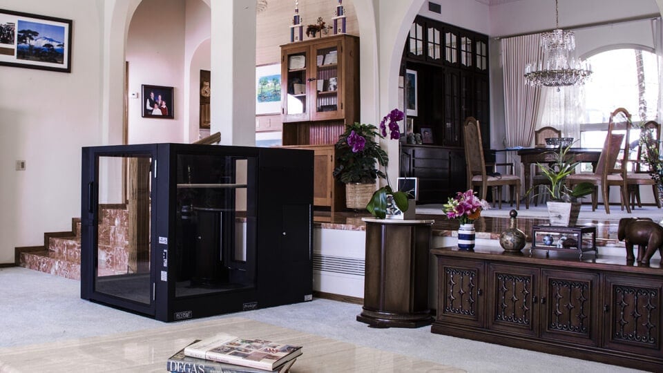 Protege wheelchair lift seen in a home