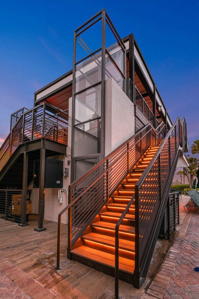 Ascension Clarity Wheelchair Lift Don Cesar Luxury Hotel Ground Angle