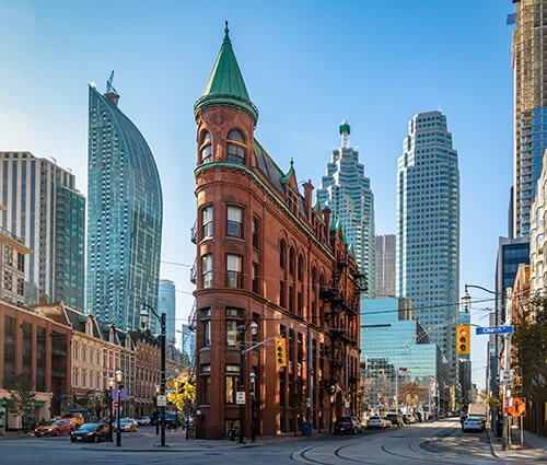 Historic Flatiron Building Toronto