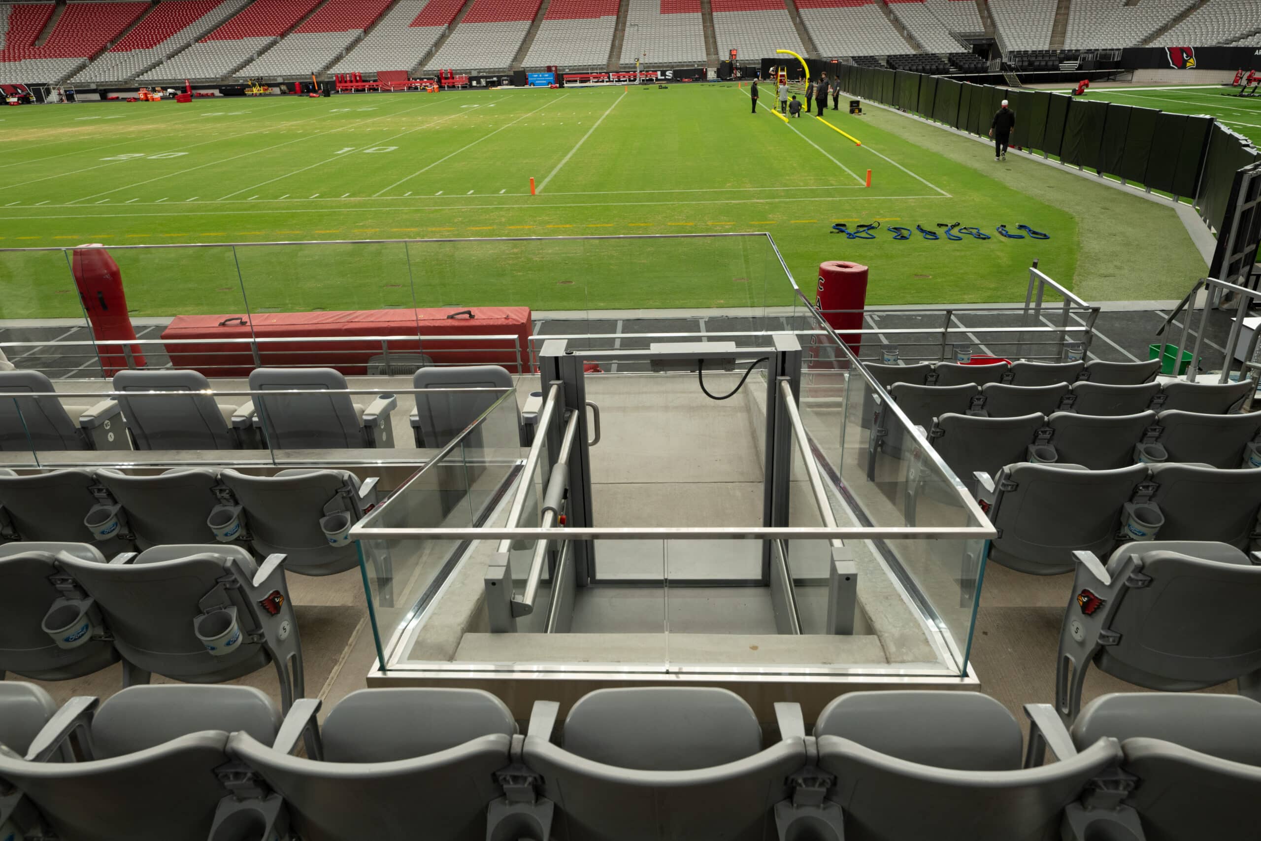 An Ascension Clarity lift at State Farm Stadium in Phoenix, AZ