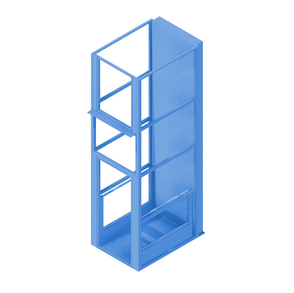 The Clarity 16D. Parts included in the standard configuration are in blue.