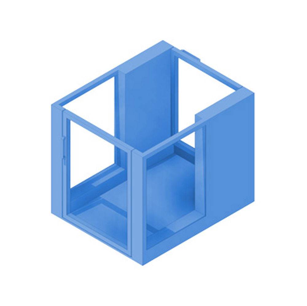 The Protégé 5442F. Parts included in the standard configuration are in blue.